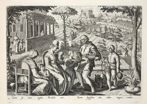 Birdcatchers Selling Dead Birds, plate 76, illustration from 